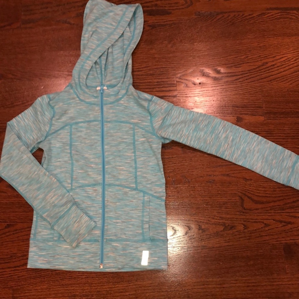 zara girls- light blue exercise hoodie